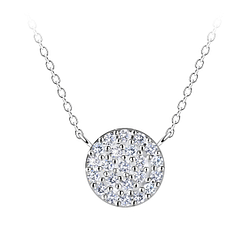 Silver Circle Necklace - 24167
