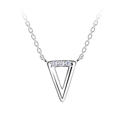 Silver Triangle Necklace - 24185 Silver Triangle Necklace - 24185