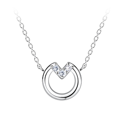Silver Circle Necklace  - 24144