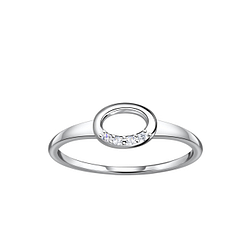 Silver Oval Ring - 24098 Silver Oval Ring - 24098