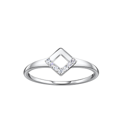 Silver Square Ring - 24104