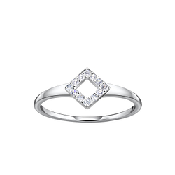 Silver Square Ring - 24105