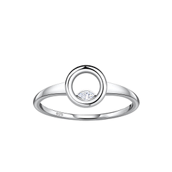 Silver Circle Ring - 24107 Silver Circle Ring - 24107