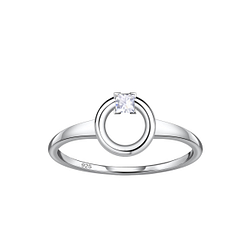 Silver Circle Ring - 24108 Silver Circle Ring - 24108