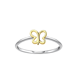 Silver Butterfly Ring - 24522