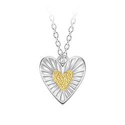 Silver Heart Necklace - 24539