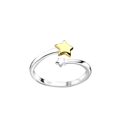 Silver Star Toe Ring - 24510