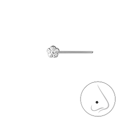 Silver Flower Nose Stud - 24942