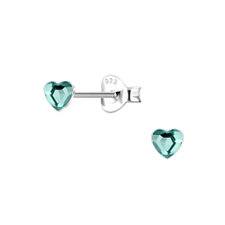 3mm Heart Silver Stud Earrings - 24728 3mm Heart Silver Stud Earrings - 24728