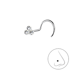 Silver Flower Nose Spinner - 25922