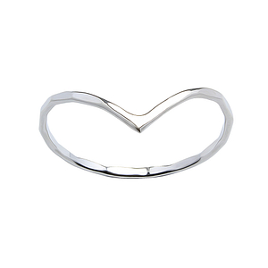 Silver Chevron Ring1683