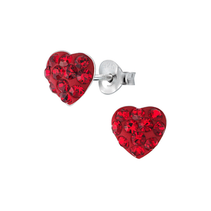 Silver Heart Stud Earrings1911