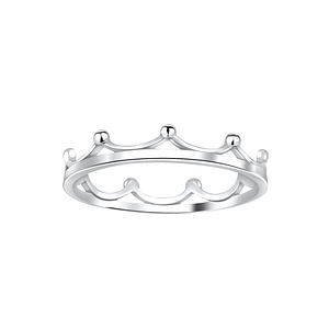 Silver Crown Ring3812