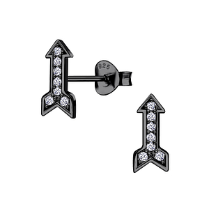 Silver Arrow Cubic Zirconia Stud Earrings6417