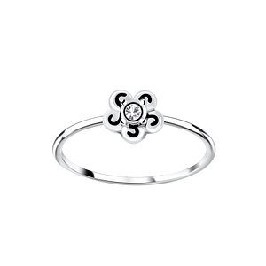 Silver Flower Ring6307