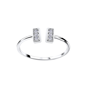 Silver Bar Open Ring4570