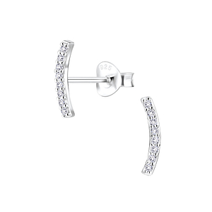 Silver Bar Stud Earrings5051
