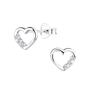 Silver Heart Stud Earrings6952