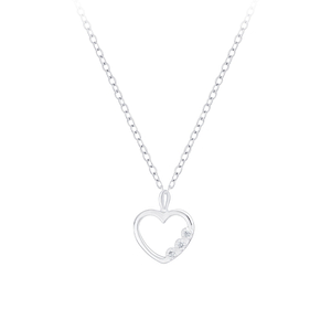 Silver Heart Necklace6955