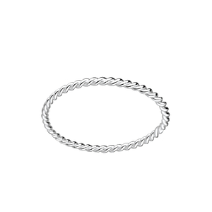 Silver Twisted Ring6808