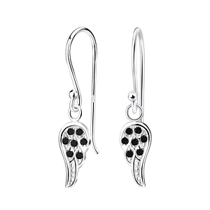 Silver Wing Cubic Zirconia Earrings4535
