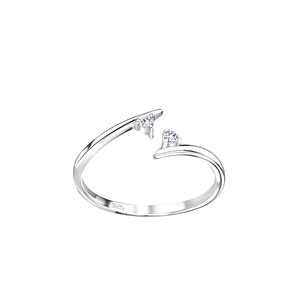 Silver Opened Toe Ring8273