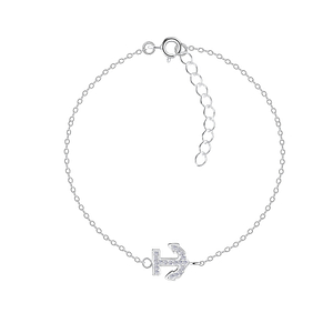 Silver Anchor Bracelet8609