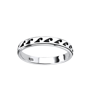 Silver Wave Ring8937