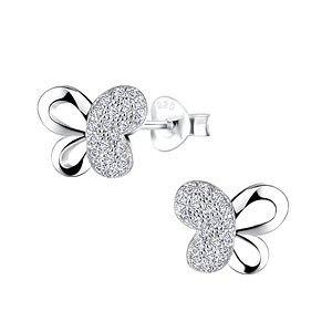 Silver Butterfly Stud Earrings8722