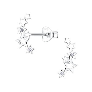 Silver Star Stud Earrings10617