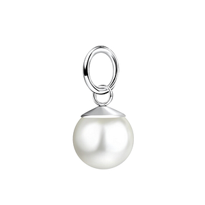 8mm Pearl Silver Pendant10653