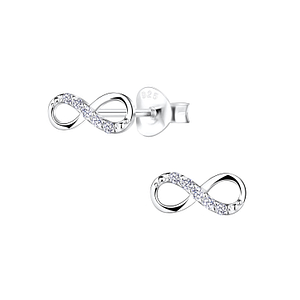 Silver Infinity Stud Earrings11525