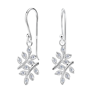 Silver Olive Leaf Earrings15520