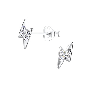 Silver Thunder Bolt Stud Earrings Silver Thunder Bolt Stud Earrings12620
