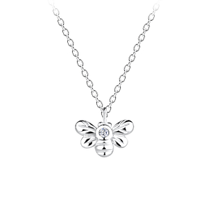 Silver Bee Necklace16448