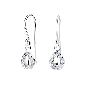 Silver Tear Drop Earrings15793