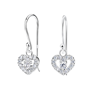 Silver Heart Earrings16343