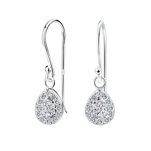 Silver Tear Drop Earrings16395
