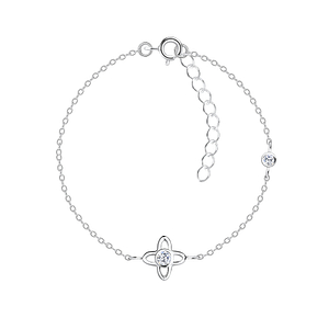 Silver Flower Bracelet16493