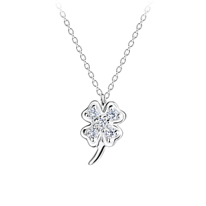 Silver Clover Necklace9783