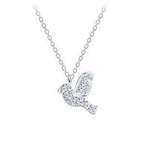 Silver Bird Necklace17226