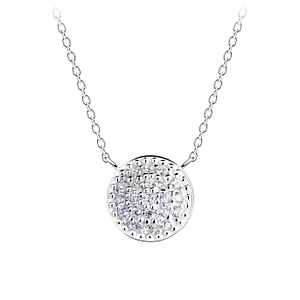 Silver Round Necklace17268