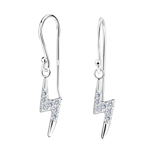 Silver Thunder Bolt Earrings17276