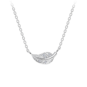 Silver Leaf Necklace17409