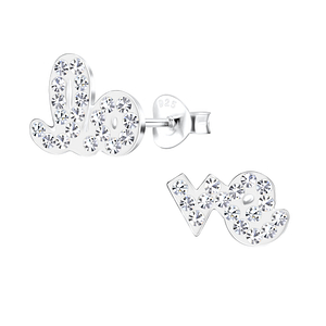 Silver Love Stud Earrings17535