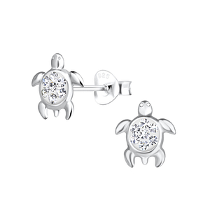 Silver Turtle Stud Earrings17609