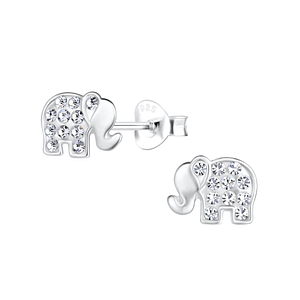 Silver Elephant Stud Earrings18022