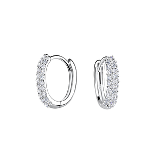 12mm Silver Huggie Earrings18731
