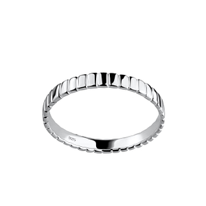 Silver Patterned Ring18314