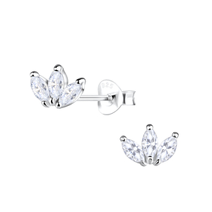 Silver Flower Stud Earrings18524